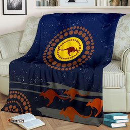 Premium Blanket Kangaroo On The