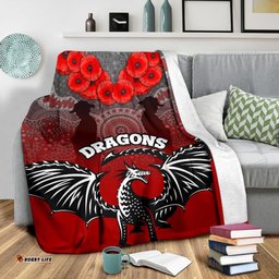 Dragons Premium Blanket St. George ANZAC Day