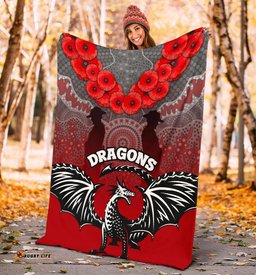 Dragons Premium Blanket St. George ANZAC Day