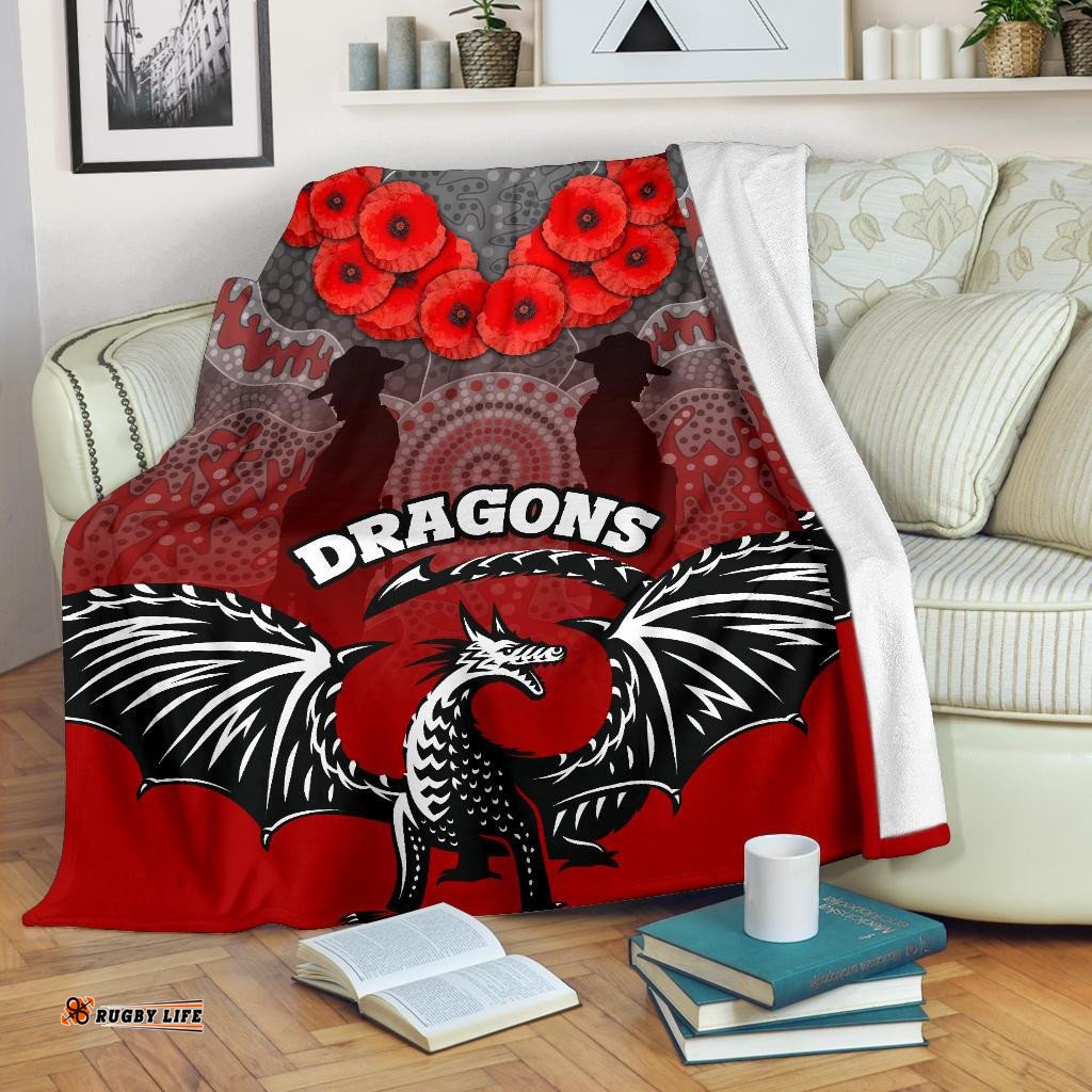 Dragons Premium Blanket St. George ANZAC Day
