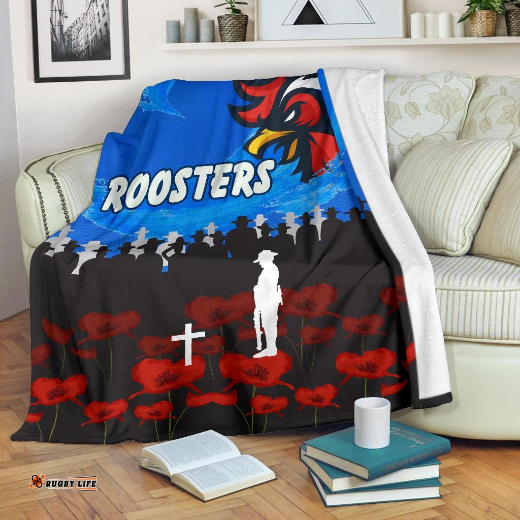 Sydney Roosters Premium Blanket Prairie Style