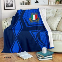 Italy Rugby Premium Blanket Gli Azzurri Vibes