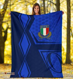 Italy Rugby Premium Blanket Gli Azzurri Vibes