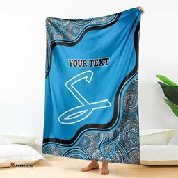 Custom Adelaide Strikers Blanket Indigenous Art Grunge Style