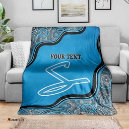 Custom Adelaide Strikers Blanket Indigenous Art Grunge Style