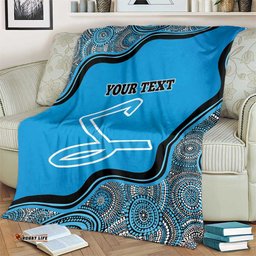 Custom Adelaide Strikers Blanket Indigenous Art Grunge Style