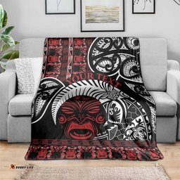Honour The Treaty New Zealand Personalised Blanket Toitu Te Tiriti Indigenous Maori Face