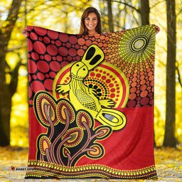 Aboriginal Platypus Premium Blanket Tree On The Hill Sunshine