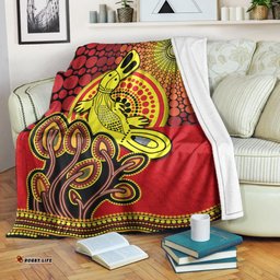 Aboriginal Platypus Premium Blanket Tree On The Hill Sunshine