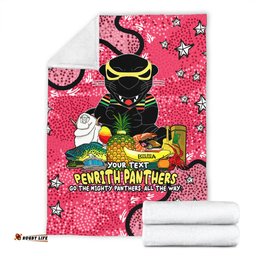 Penrith Panthers Custom Blanket - Australian Big Things (Pink) Blanket