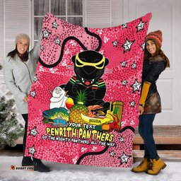 Penrith Panthers Custom Blanket - Australian Big Things (Pink) Blanket