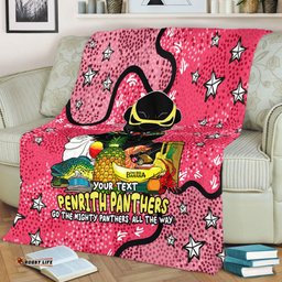 Penrith Panthers Custom Blanket - Australian Big Things (Pink) Blanket
