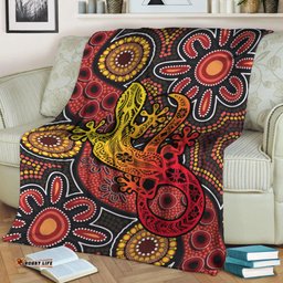 Aboriginal Lizard Premium Blanket