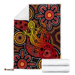 Aboriginal Lizard Premium Blanket