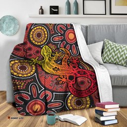 Aboriginal Lizard Premium Blanket