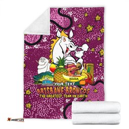 Brisbane Broncos Custom Blanket - Australian Big Things Blanket