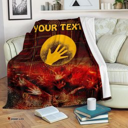 Custom Aboriginal Premium Blanket Indigenous Flag Hand Art