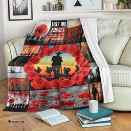 ANZAC Premium Blanket Always Remember Australia's Soldiers