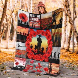 ANZAC Premium Blanket Always Remember Australia's Soldiers