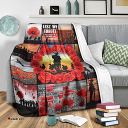 ANZAC Premium Blanket Always Remember Australia's Soldiers