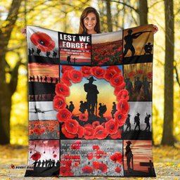 ANZAC Premium Blanket Always Remember Australia's Soldiers