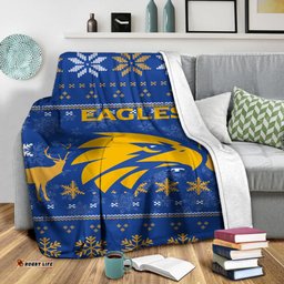 West Coast Eagles Club Blanket Christmas Ugly Style