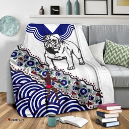 bulldogs premium blanket indigenous
