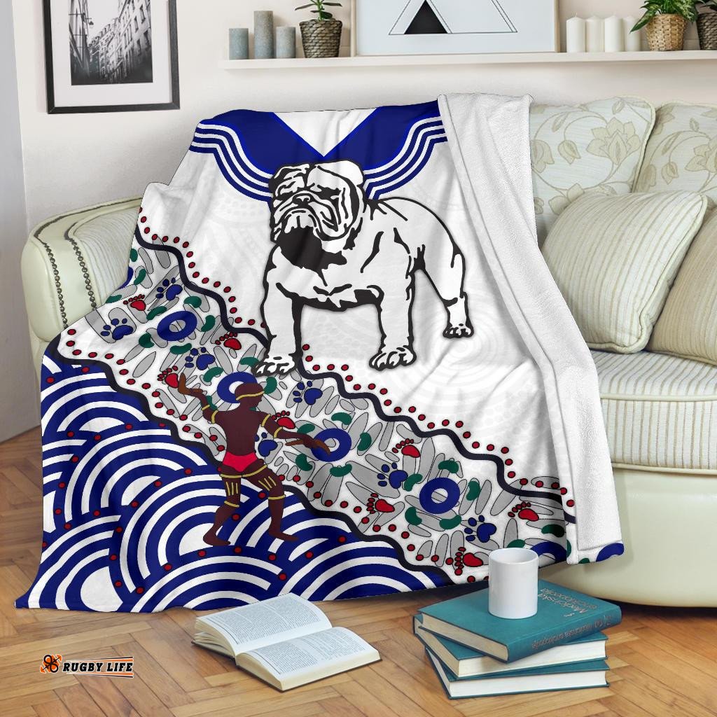 bulldogs premium blanket indigenous