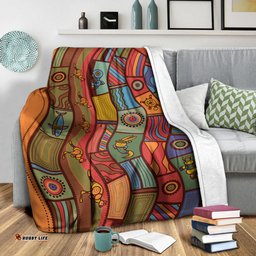 Australia Aboriginal Inspired Blanket - Animals Aboriginal Dot Artwork