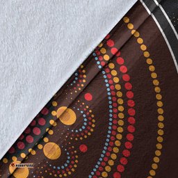 Australia Aboriginal Inspired Blanket - Aboriginal Style Of Dot Painting