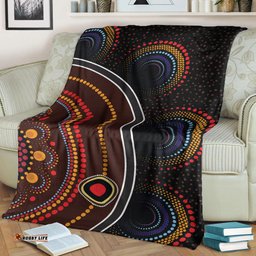 Australia Aboriginal Inspired Blanket - Aboriginal Style Of Dot Painting