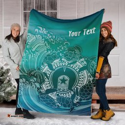 [Custom] Australia Torres Strait Islands Inspired Blanket - Torres Strait Islands in Wave