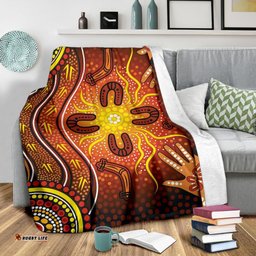 Aboriginal Premium Blanket Indigenous Patterns Ver10