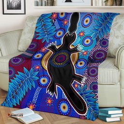 Australia Aboriginal Inspired Blanket - Indigenous Platypus