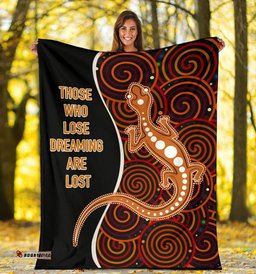 Aboriginal Premium Blanket Indigenous Lizard Dreaming