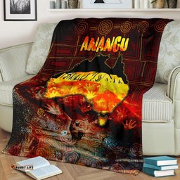 Aboriginal Premium Blanket Anangu Custodians