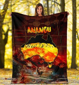 Aboriginal Premium Blanket Anangu Custodians