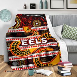 Parramatta Eels Premium Blanket Tribal Style Black