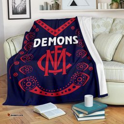 Melbourne Demons Indigenous Premium Blanket Football