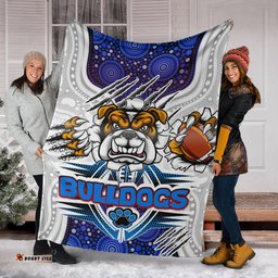 bulldogs rugby custom aboriginal blanket indigenous super bulldogs rlt13