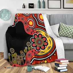 Australia Blanket Aboriginal Indigenous Dot Painting