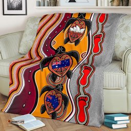 Premium Blanket Aboriginal Patterns Premium Blanket Turtle Women