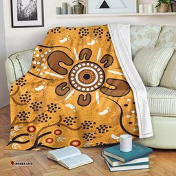 Premium Blanket Aboriginal Art In Spring Style
