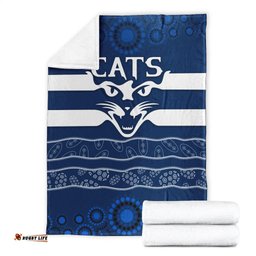 Cats Indigenous Premium Blanket Football Geelong