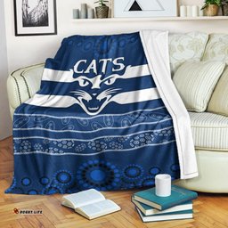 Cats Indigenous Premium Blanket Football Geelong