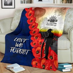 ANZAC Lest We Forget Premium Blanket All Gave Some, Some Gave All