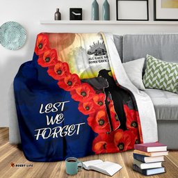 ANZAC Lest We Forget Premium Blanket All Gave Some, Some Gave All