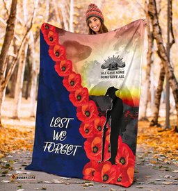 ANZAC Lest We Forget Premium Blanket All Gave Some, Some Gave All