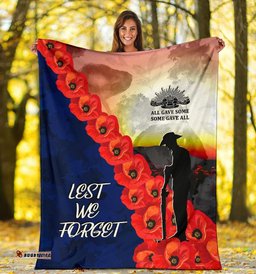 ANZAC Lest We Forget Premium Blanket All Gave Some, Some Gave All