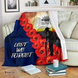 ANZAC Lest We Forget Premium Blanket All Gave Some, Some Gave All